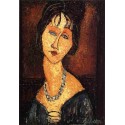 Jeanne Hebuterne with Necklace by Amedeo Modigliani 