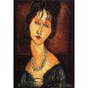 Jeanne Hebuterne with Necklace by Amedeo Modigliani 