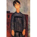 Little Girl in Black Apron by Amedeo Modigliani 