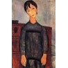 Little Girl in Black Apron by Amedeo Modigliani 