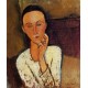 Lunia Czechowska, Left Hand on Her Cheek by Amedeo Modigliani 