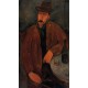 Man in a Monocle Named Bidou by Amedeo Modigliani 