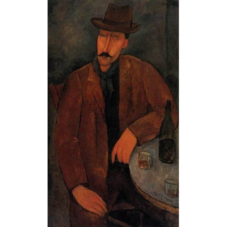 Man in a Monocle Named Bidou by Amedeo Modigliani 