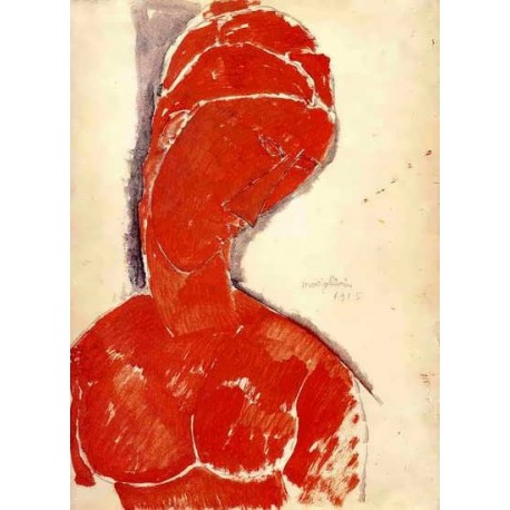 Nude Bust by Amedeo Modigliani 