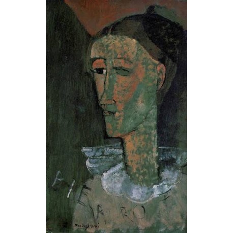 Pierrot (aka Self Portrait as Pierrot) by Amedeo Modigliani 