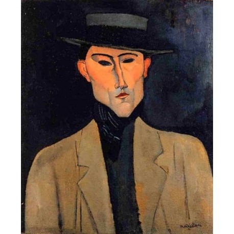 Portrait of a Man with Hat (aka Jose Pacheco) by Amedeo Modigliani