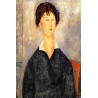 Portrait of a Woman with a White Collar by Amedeo Modigliani
