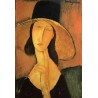 Portrait of a Woman with Hat by Amedeo Modigliani 