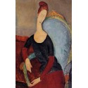 Portrait of Jeanne Hebuterne Seated in an Armchair by Amedeo...