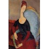 Portrait of Jeanne Hebuterne Seated in an Armchair by Amedeo Modigliani
