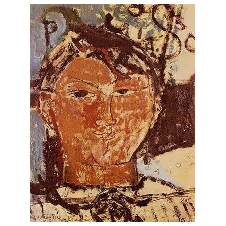 Portrait of Pablo Picasso by Amedeo Modigliani