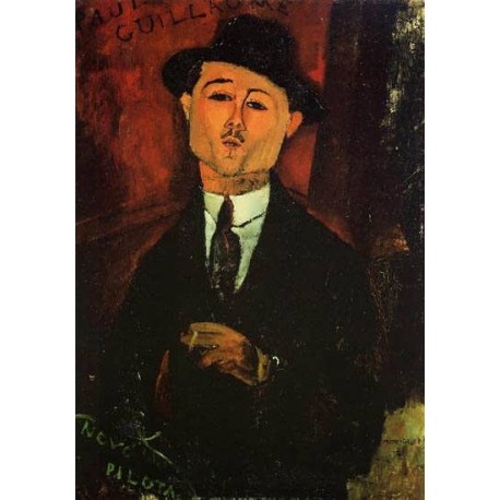 Portrait of Paul Guillaume - Novo Pilota by Amedeo Modigliani 
