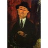 Portrait of Paul Guillaume - Novo Pilota by Amedeo Modigliani 