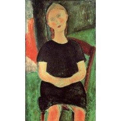 Seated Young Woman by Amedeo Modigliani 