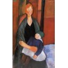 Seated Woman with Child (aka Motherhood) by Amedeo Modigliani 