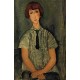 Young Girl in a Striped Blouse by Amedeo Modigliani