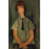 Young Girl in a Striped Blouse by Amedeo Modigliani