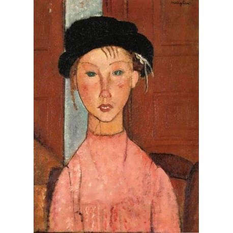 Young Girl in Beret by Amedeo Modigliani
