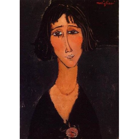 Young Girl Wearing a Rose by Amedeo Modigliani