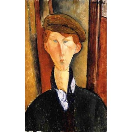 Young Man With Cap by Amedeo Modigliani