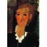 Young Woman with a Small Ruff by Amedeo Modigliani