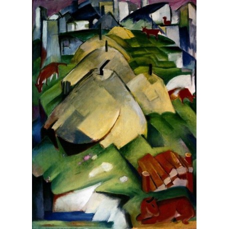 Alpenszene by Franz Marc oil painting art gallery