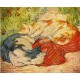 Cats by Franz Marc oil painting art gallery