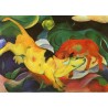 Cows Yellow Red Green by Franz Marc oil painting art gallery