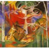 Deer In The Forest by Franz Marc oil painting art gallery 