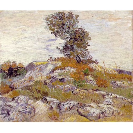 The Rocks by Vincent Van Gogh