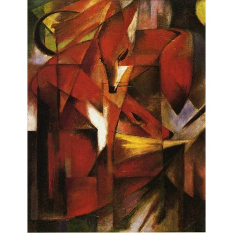 Foxes by Franz Marc oil painting art gallery