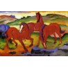 Grazing Horses IV by Franz Marc oil painting art gallery