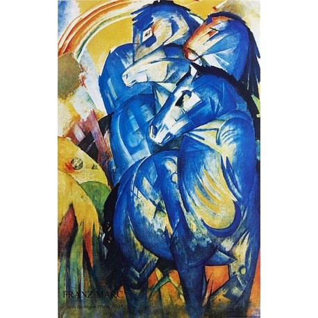Group of Horses by Franz Marc oil painting art gallery
