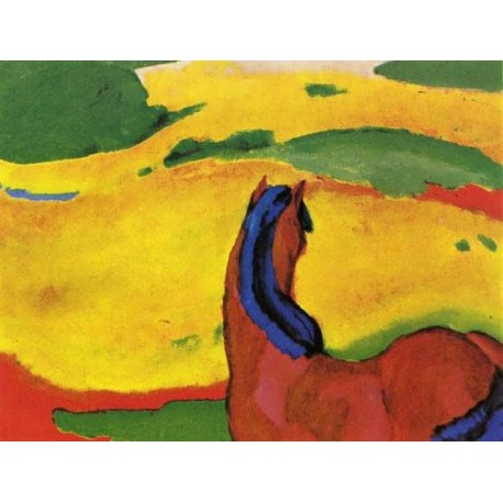 Horse In A Landscape by Franz Marc oil painting art gallery