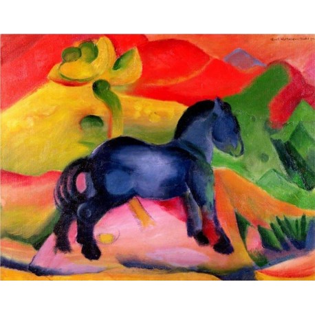 Little Blue Horse by Franz Marc oil painting art gallery