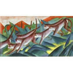 Monkey Frieze by Franz Marc oil painting art gallery