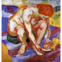 Nude With Cat by Franz Marc oil painting art gallery