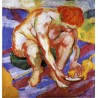 Nude With Cat by Franz Marc oil painting art gallery