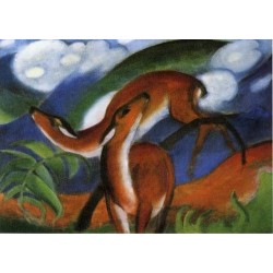 Red Deer II by Franz Marc oil painting art gallery