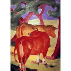 Rote Kuhe by Franz Marc oil painting art gallery