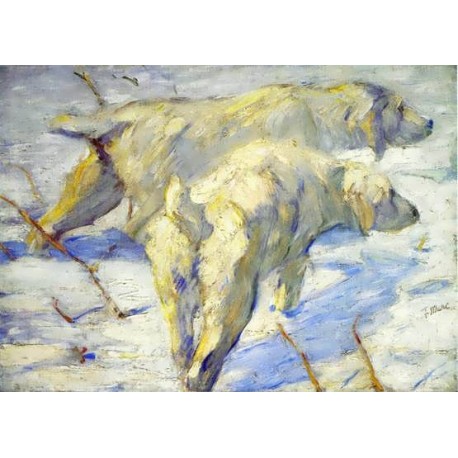 Siberian Sheepdogs by Franz Marc oil painting art gallery