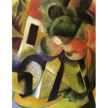 Small Composition II by Franz Marc oil painting art gallery