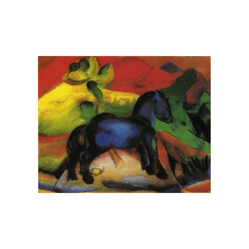 The Little Blue Horse by Franz Marc oil painting art gallery