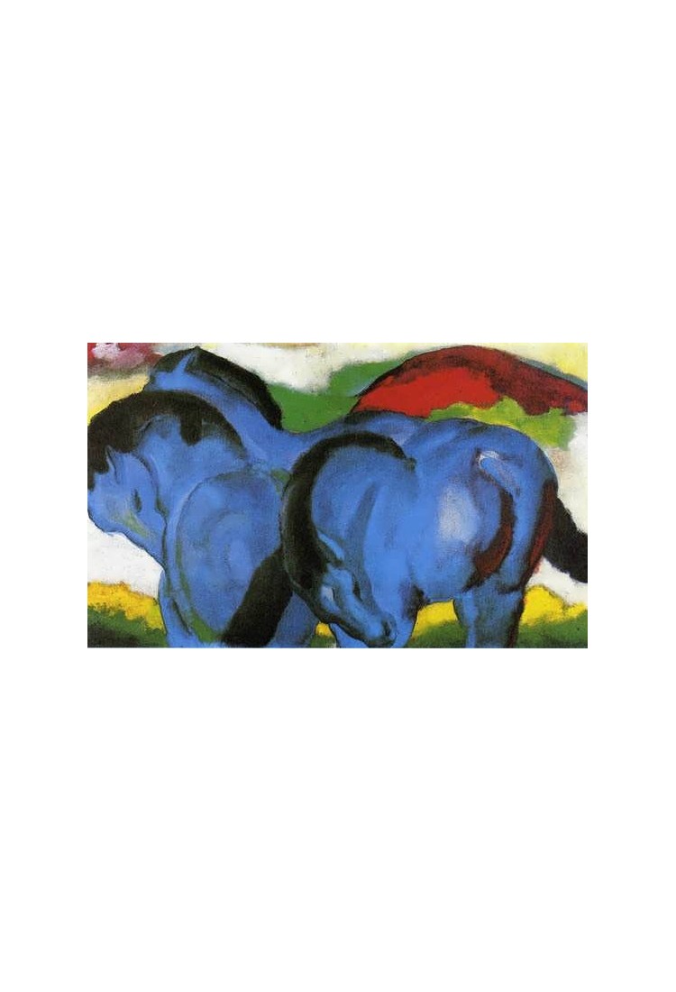 The Little Blue Horses by Franz Marc oil painting art gallery