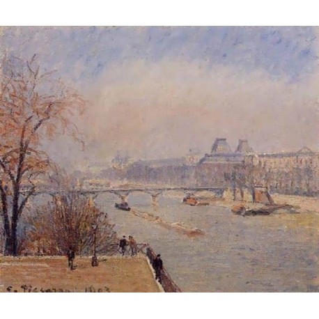 The Louvre, Franz March - Mist Camille Pissarro by Franz Marc oil painting art gallery