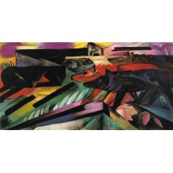 The Wolves by Franz Marc oil painting art gallery