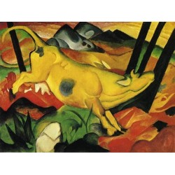 The Yellow Cow by Franz Marc oil painting art gallery
