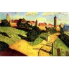 An Old Town 1902 by Wassily Kandinsky oil painting art gallery