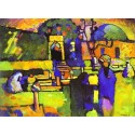 Arabs I Cemetery by Kandinsky Oil Painting on Canvas