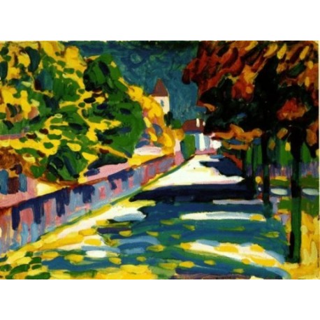 Autumn in Bavaria 1908 by Wassily Kandinsky oil painting art gallery